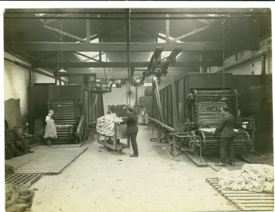 The Drying Room, Carpet Factory, 1923 by English Photographer